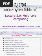 Lecture 3 Multi-core computing