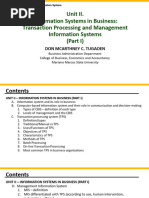 Unit II. Information Systems in Business (Part I - TPS MIS) 2024_ff3df917f0e25f0e7fa38c3345dd5a2d