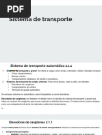 Sistema de transporte