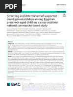 Screening and determinant of suspected developmental delay