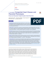 Prenatal Congenital Heart Disease and placental phenotypes (pengaruh faktor placenta thdp perkembangan anak dengan pjb)