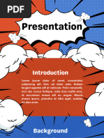 Red Blue White Playful Comic Presentation