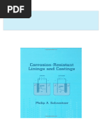 Corrosion Resistant Linings and Coatings Corrosion Technology 1st Edition Philip A. Schweitzer  P.E. 2024 Scribd Download