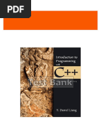 Full download Introduction to Programming with C++ 3rd Edition Liang Test Bank pdf docx