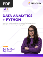 Data Analytics Python Brochure Skillovilla