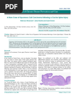 A Rare Case of Squamous Cell Carcinoma Following a Cactus Spine Injury