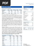 Mahindra Satyam Result Updated