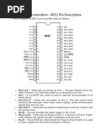 8051 Notes 5 - Pin configuration & input output ports