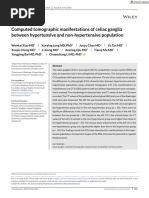 J of Clinical Hypertension - 2023 - Xiao - Computed tomographic manifestations of celiac ganglia between hypertensive and