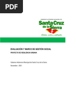 EVALUACIÓN Y MARCO DE GESTIÓN SOCIAL PROYECTO DE RESILENCIA URBANA