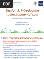 Npl Ttt 2018 Session 3 Introduction Env Law Haifeng