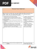 Activity 4-Personal Vision Statement