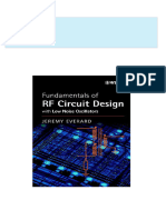 2437Instant download Fundamentals of RF Circuit Design with Low Noise Oscillators 1st Edition Jeremy Everard pdf all chapter