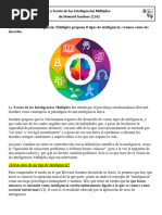 La Teoria de Las Inteligencias Multiples