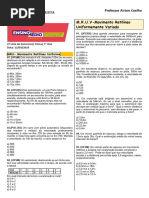 2ª Lista de exercícios- 1° Ano