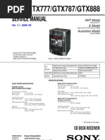 Sony hcd-gtx777 gtx787 gtx888 (ET)