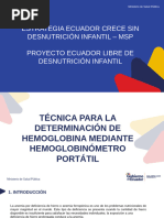 5. Determinación de Hemoglobina