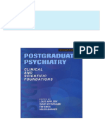 Complete Download Postgraduate Psychiatry Clinical and Scientific Foundations Thomas W. Gallant PDF All Chapters