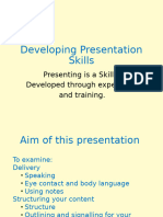 Introduction to Presentation Skills