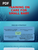 Training on Care for Small Baby