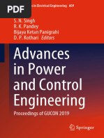 (Lecture Notes in Electrical Engineering 609) S. N. Singh, R. K. Pandey, Bijaya Ketan Panigrahi, D. P. Kothari - Advances in Power and Control Engineering_ Proceedings of GUCON 2019-Springer Singapore