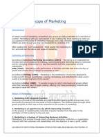 Marketing Management Unit-1 Class Notes