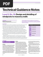19 - Design and detailing of windposts to masonry walls