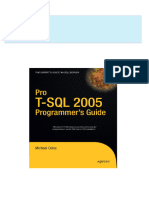 Immediate download Pro T SQL 2005 Programmer s Guide Expert s Voice 1st Edition Michael Coles ebooks 2024