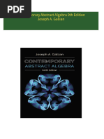 Download full Contemporary Abstract Algebra 9th Edition Joseph A. Gallian ebook all chapters