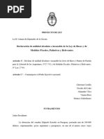 PL_Declaración de Nulidad Absoluta e Insanable de La Ley de Bases y de Medidas Fiscales, Paliativas y Relevantes  