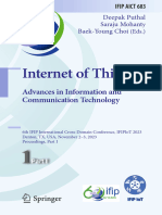 Deepak Puthal, Saraju Mohanty, Baek-Young Choi - Internet of Things. Advances in Information and Communication Technology_ 6th IFIP International Cross-Domain Conference, IfIPIoT 2023, Denton, TX, USA