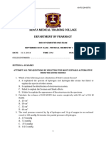 Sept 2017 Physical Chem One