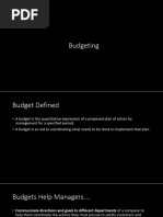 Budgeting