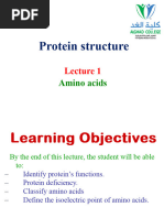 6. Amino acids, protein structure  L1 2