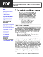 The Techniques of Interrogation