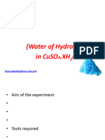 2_Determination_the_Hyarated_Water_in_CuSO4_XH2O_6th_Experiment