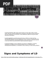 Specific Learning Disorder