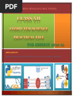 XII CS  practical (1-17)Session 2024-25