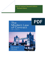 [FREE PDF sample] The Modern Law of Contract Seventh Edition Richard Stone ebooks