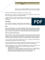 Criar Agenda Telefônica Utilizando o Editor de Visual Basic do Excel