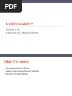 Cyber Security - Lecture 5