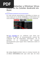 Como Detectar y Eliminar Virus Espía en tu Celular Android sin Root eh