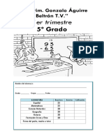 Examen Trimestral 5to Grado.