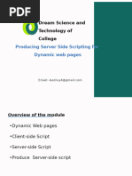 Producing Server Side Scripting for Dynamic web pages