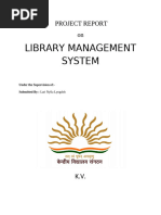 LIBRARY MANAGEMENT SYSTEM class 12 cbse computer science project file