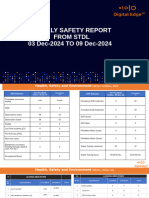 Weekly Safety Report- Stdl -03 Dec 24 - 09 Dec 2024