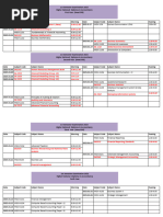 2023 1st Semester Time Table