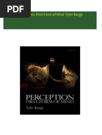 Download Complete Perception: First Form of Mind Tyler Burge PDF for All Chapters