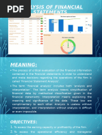 Analysis of Financial Statements