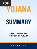 YOJANA Magazine Summery April 2024 to November 2024 in English